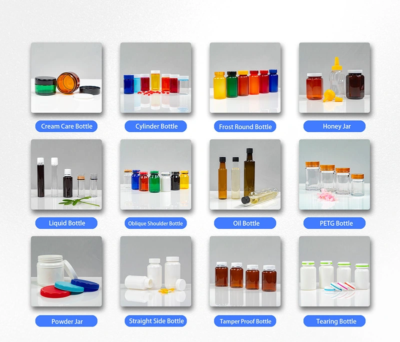 Irregular Shape 250ml Pet Cacium/Capsule/Medicine/Food Grade Plastic Packaging Bottle