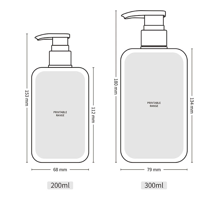 Shunxu Wholesale Shampoo Bottle Plastic 200/300ml