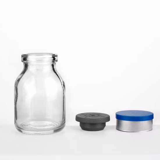 Moulded Saline Pharmaceutical Soda Lime Glass Bottle Vials for Injection