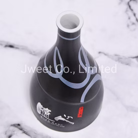 Customed Irregular Shape 500ml Ceramic Bottle for Liquor